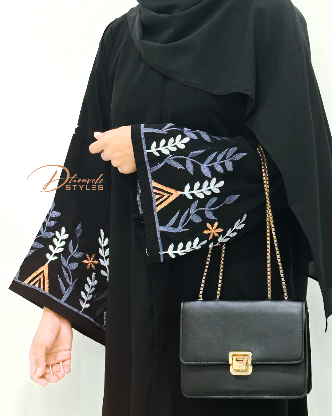 EMBROIDERY ABAYA L1011