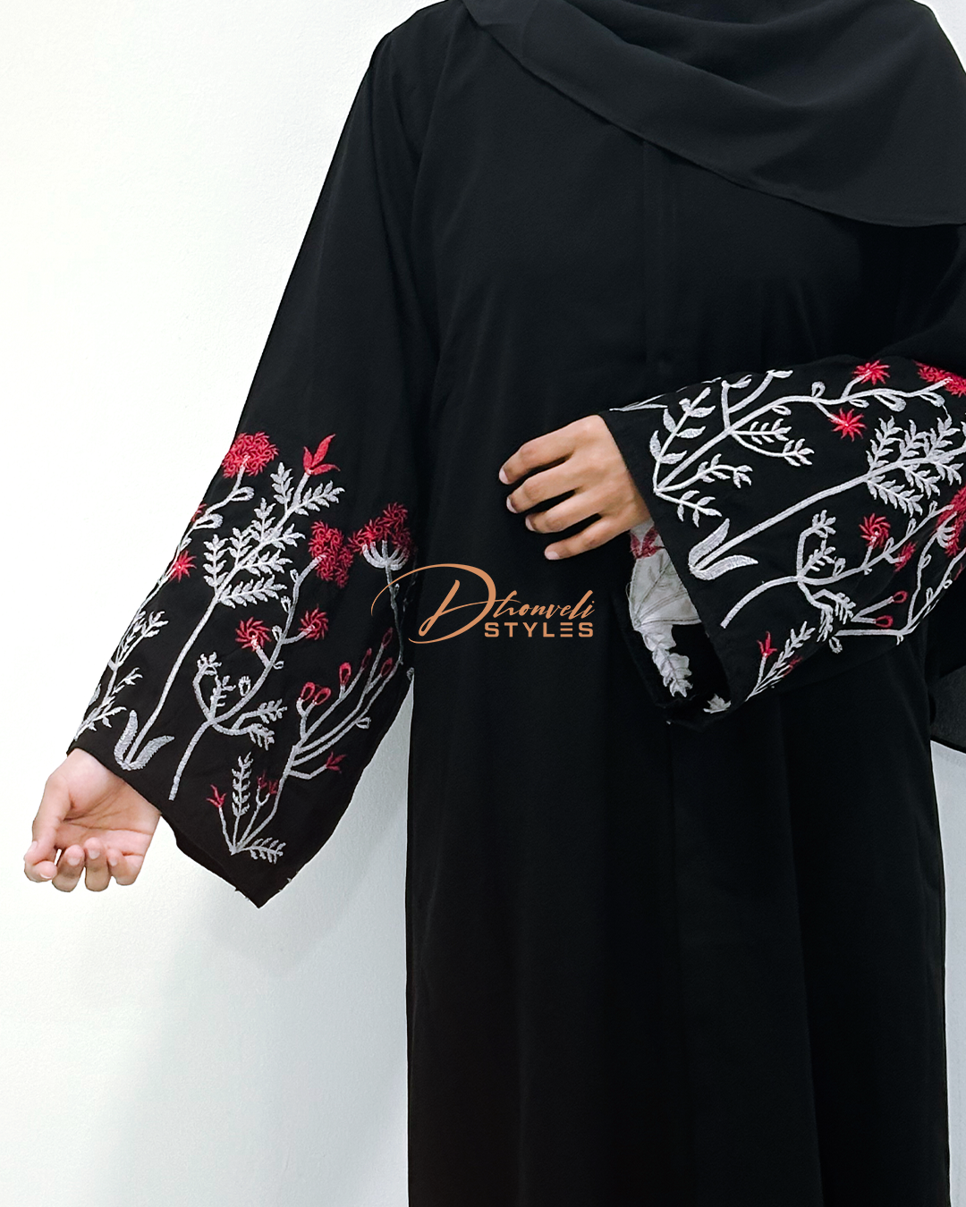 EMBROIDERY ABAYA L1018