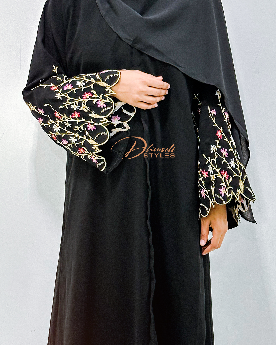 EMBROIDERY ABAYA L1029