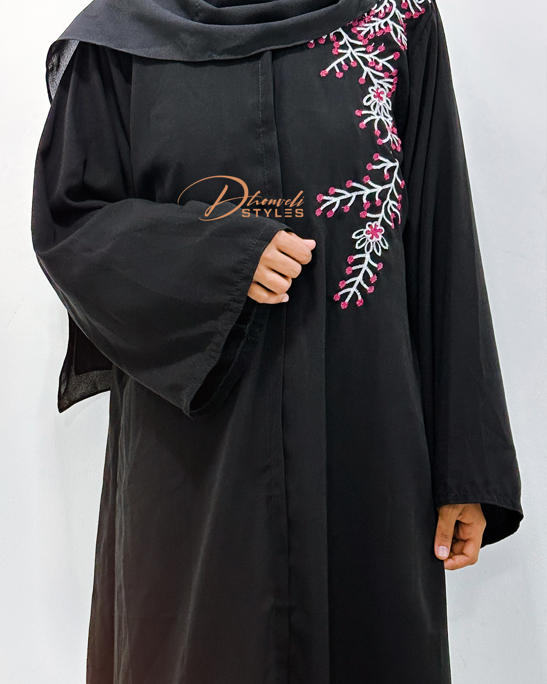 EMBROIDERY ABAYA L1021